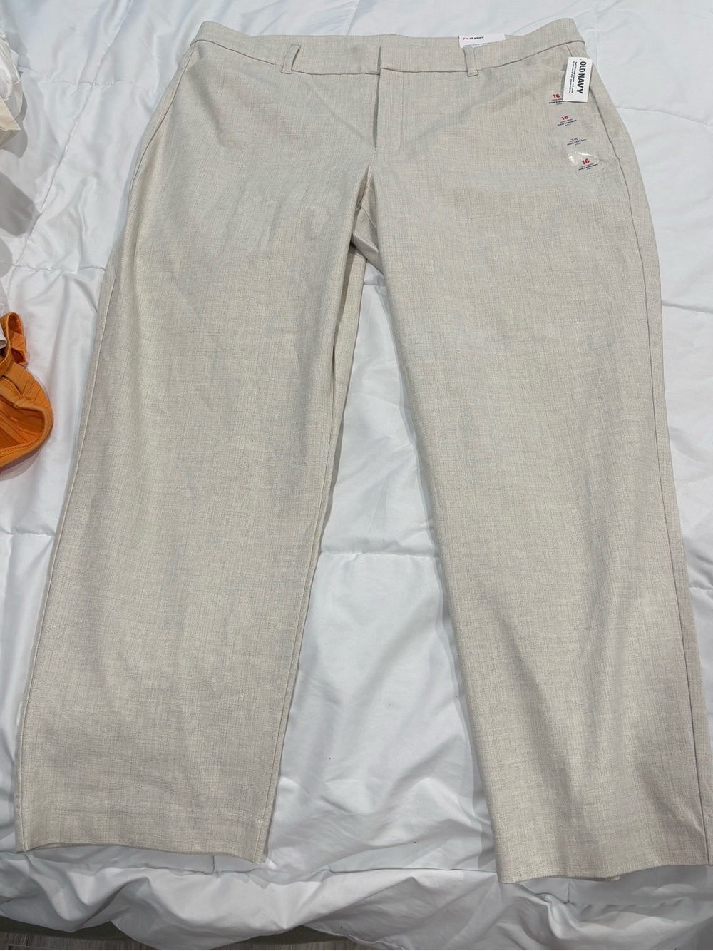 NWT Light Beige Wide-Leg Pants- Old Navy
